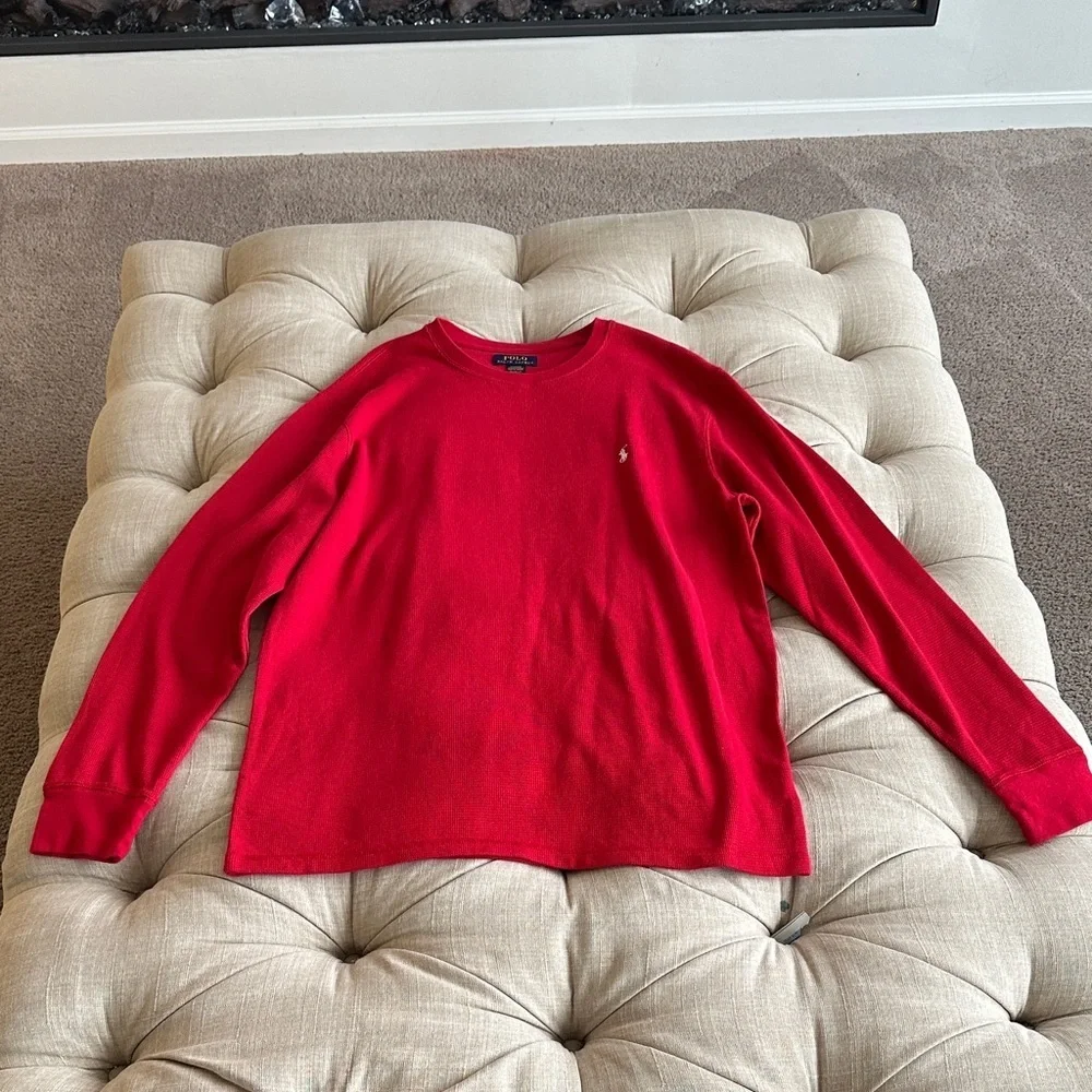 Polo by Ralph Lauren Vibrant Red Crewneck Sweater